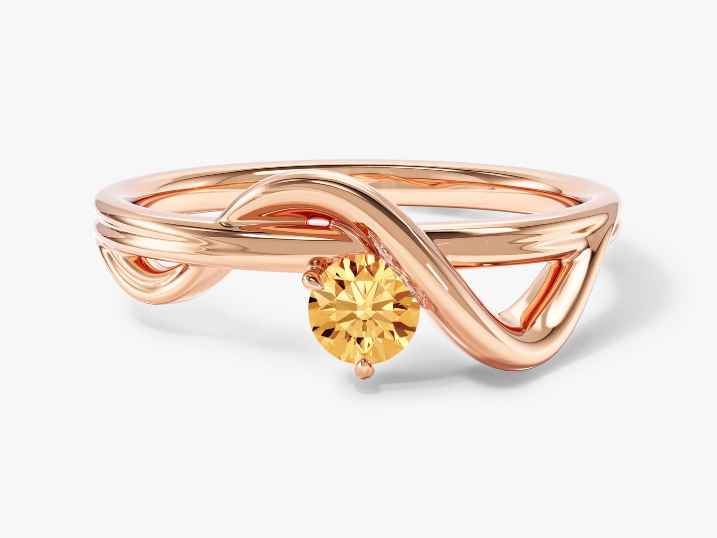 Double Band Wave Promise Ring