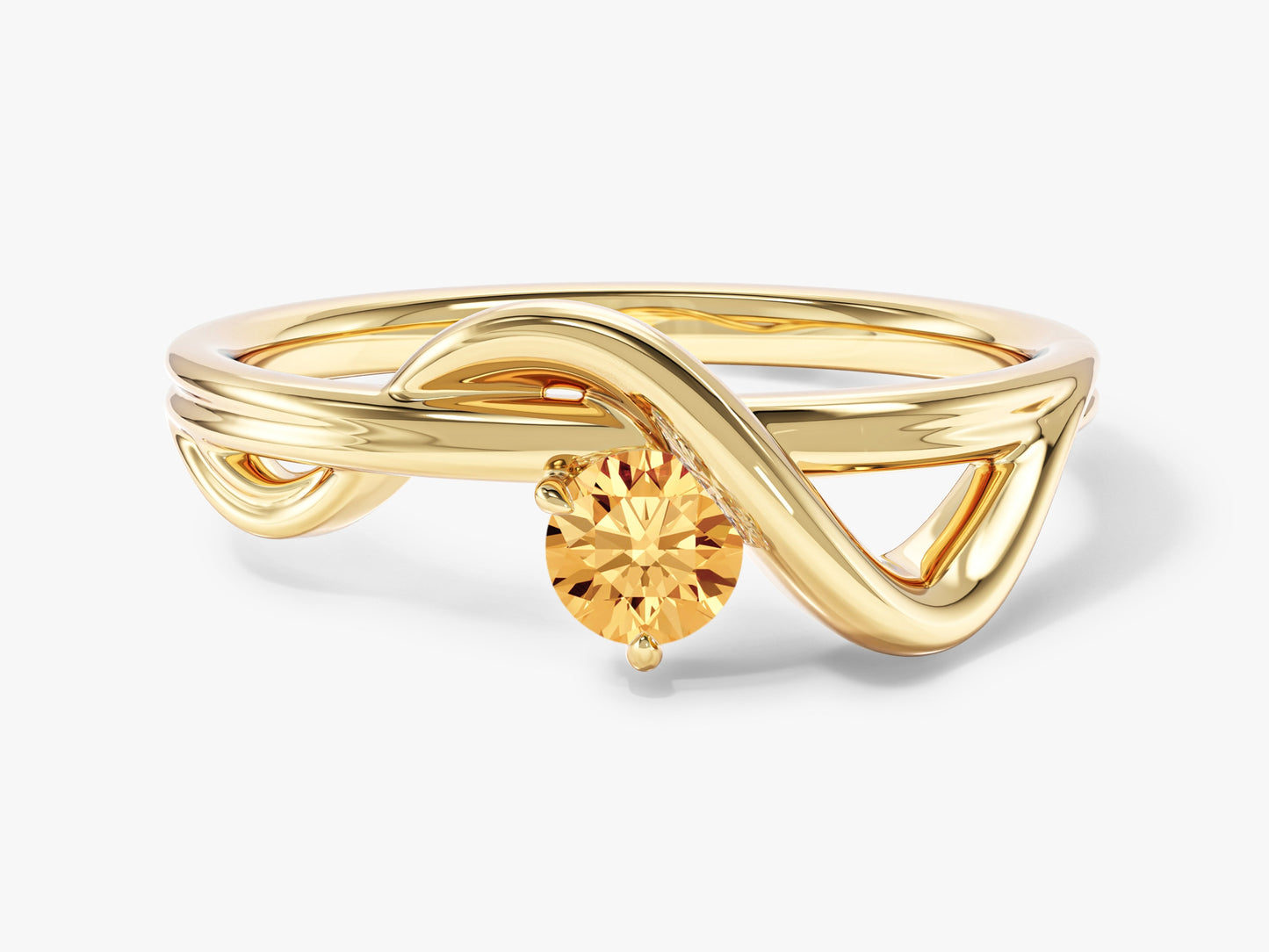 Double Band Wave Promise Ring
