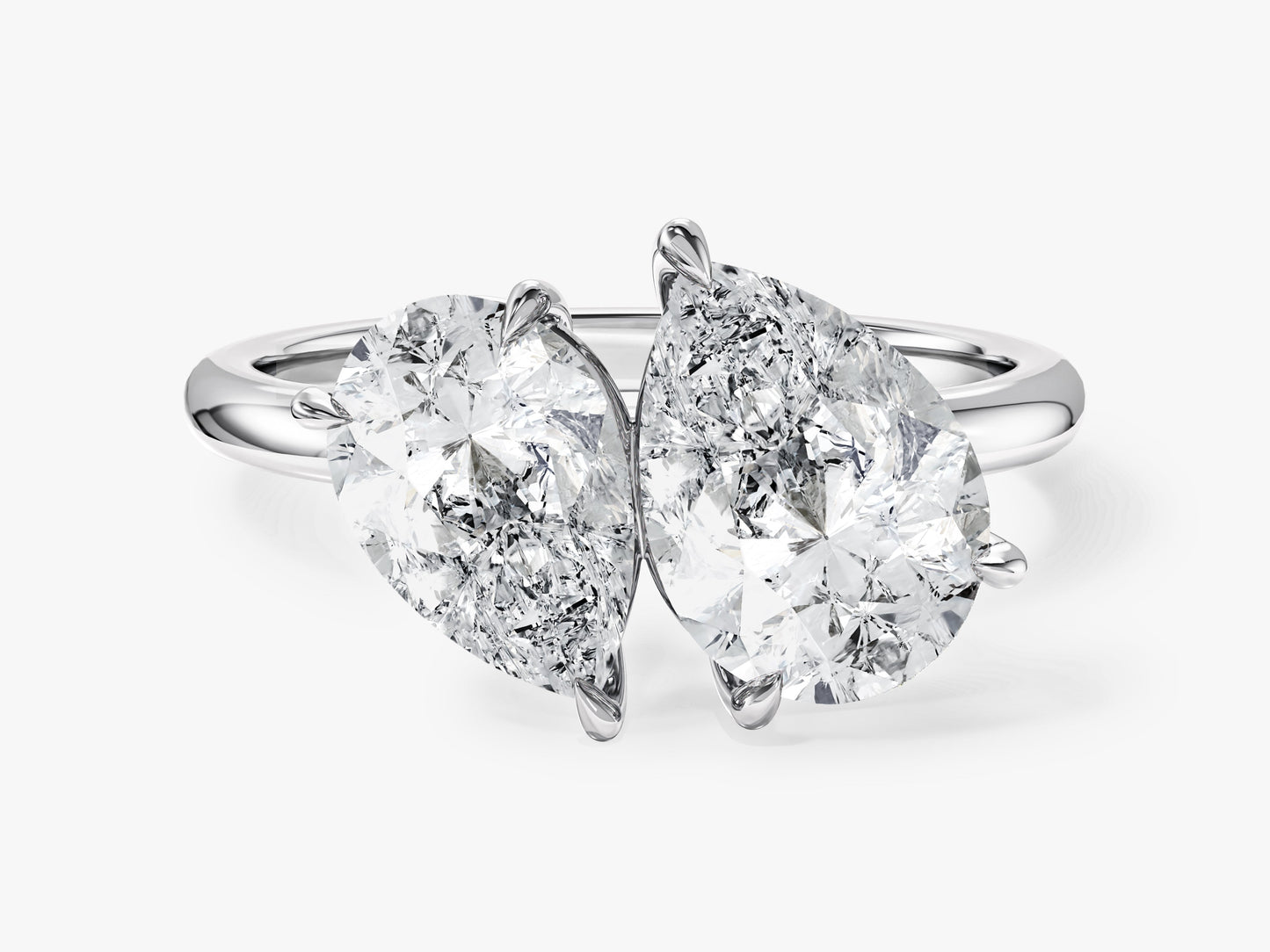 Pear and Pear Toi Et Moi Promise Ring