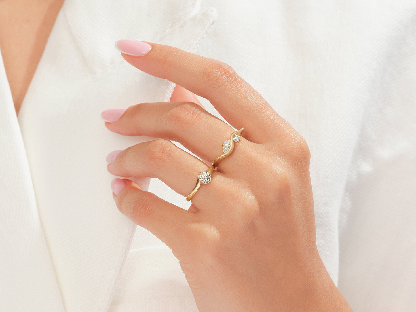 Wavy Promise Ring