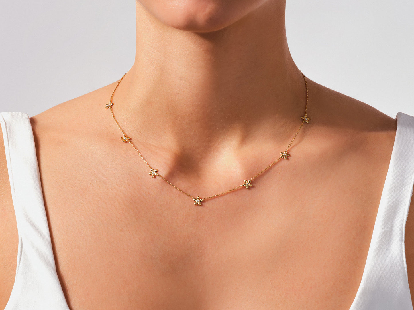 Flower Station Necklace