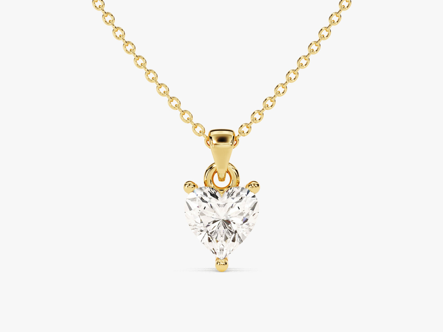 Heart Cut Solitaire Pendant (0.50 CT)