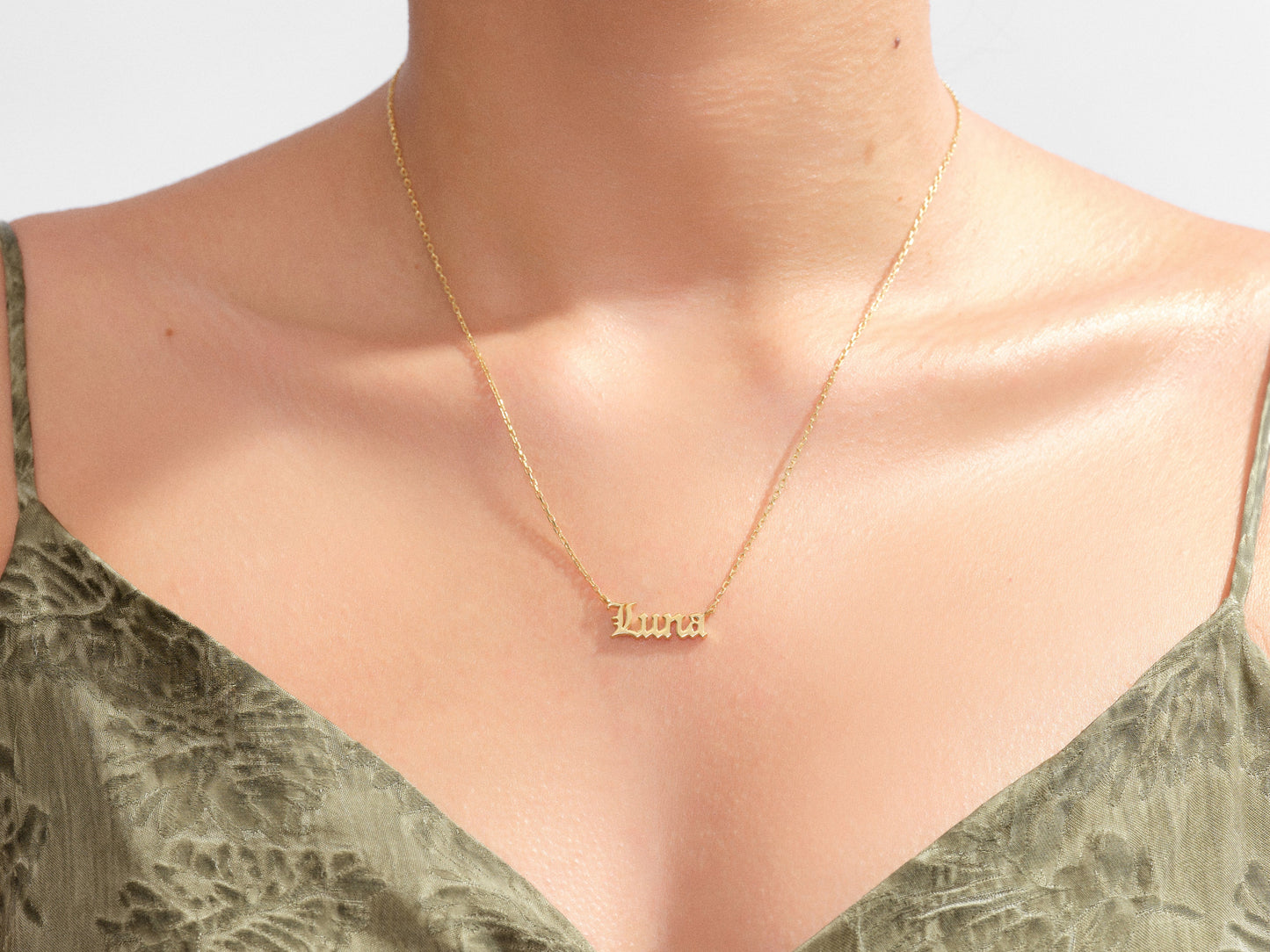 Personalized Paperclip Name Necklace
