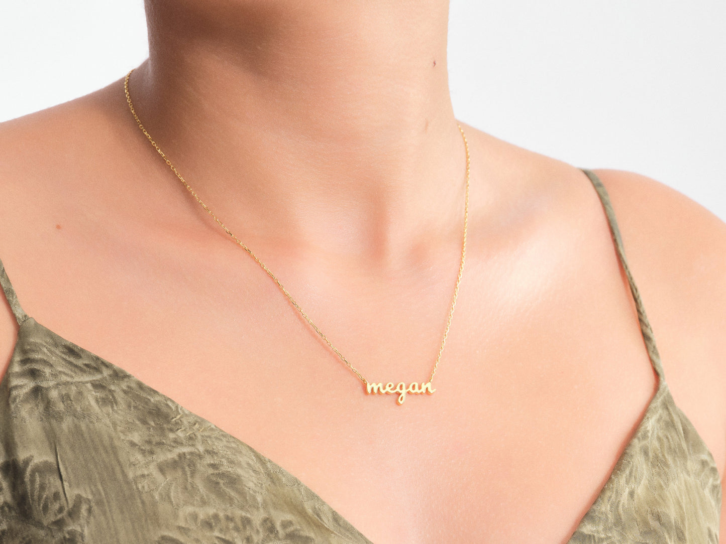 Personalized Paperclip Name Necklace