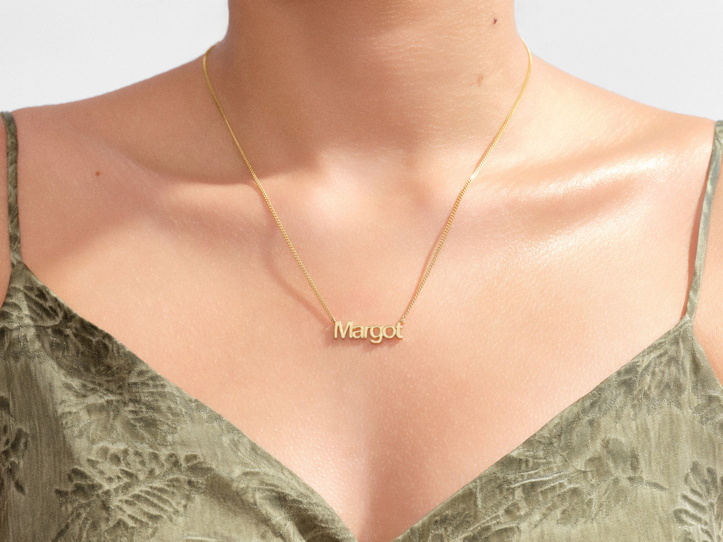 Personalized Paperclip Name Necklace