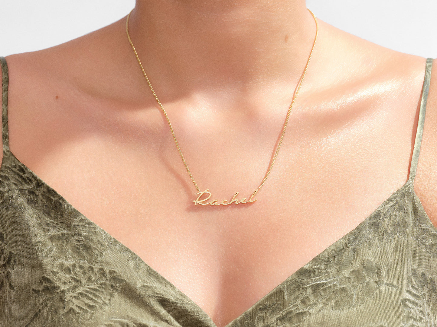 Personalized Paperclip Name Necklace