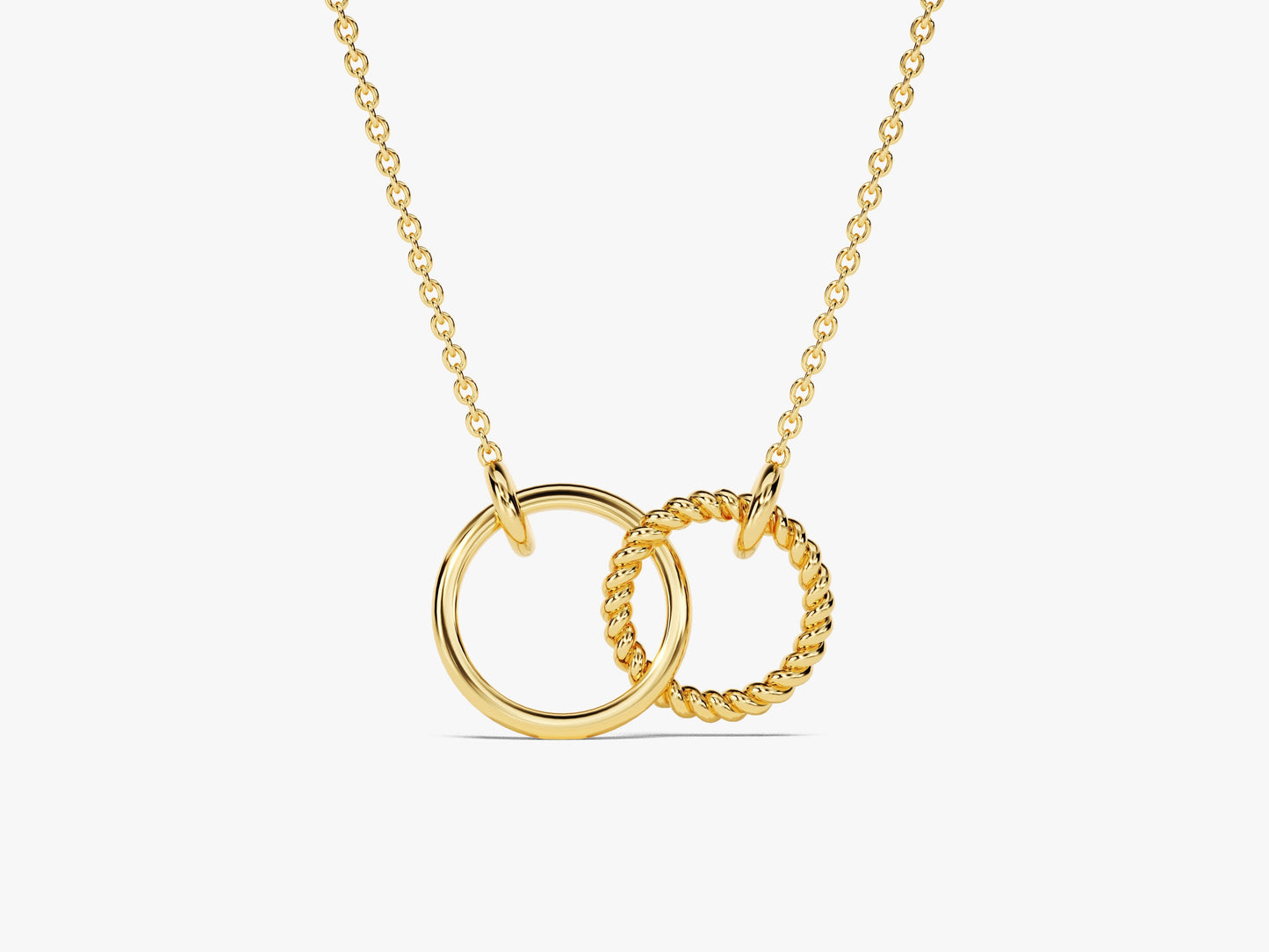 Eternity Circle Charm Necklace