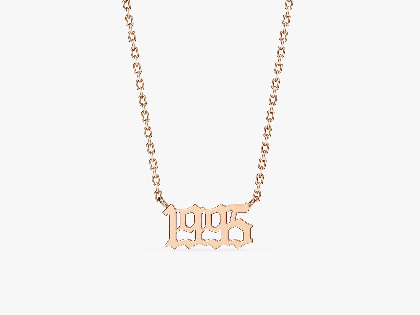 Old English Year Necklace