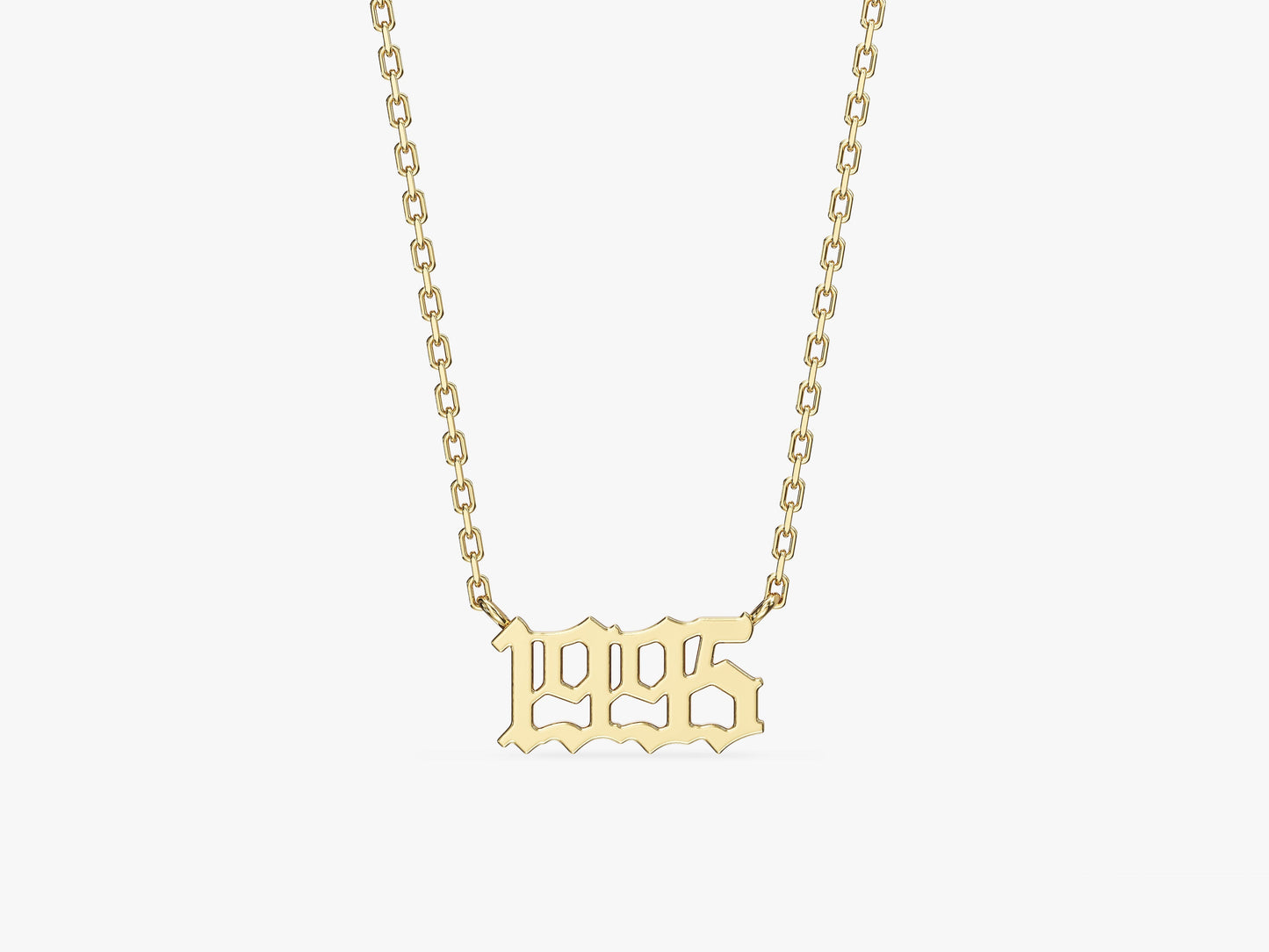 Old English Year Necklace