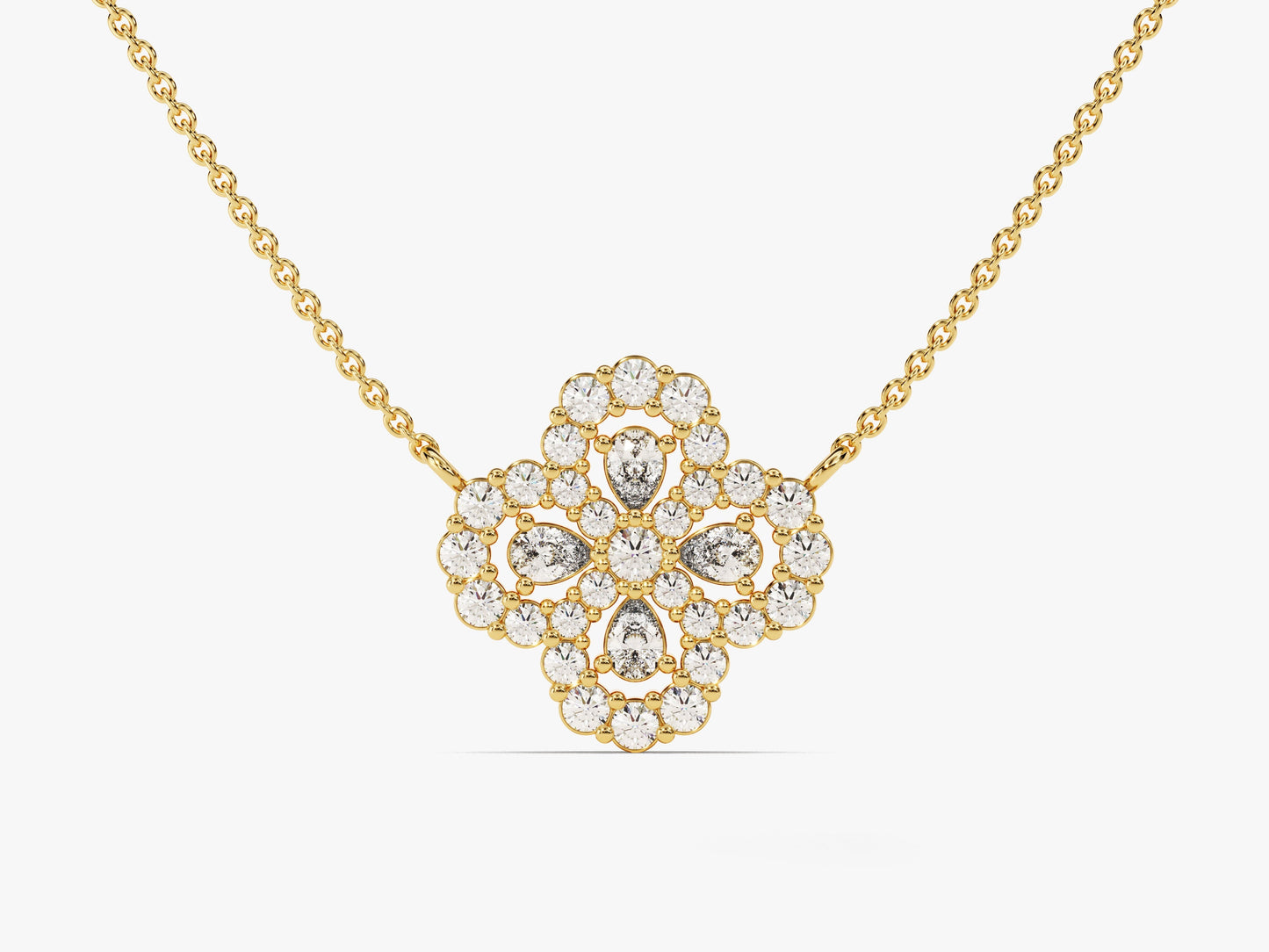 Floral Cluster Necklace
