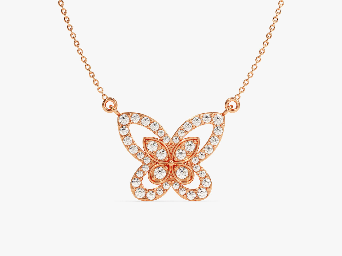 Double Butterfly Necklace