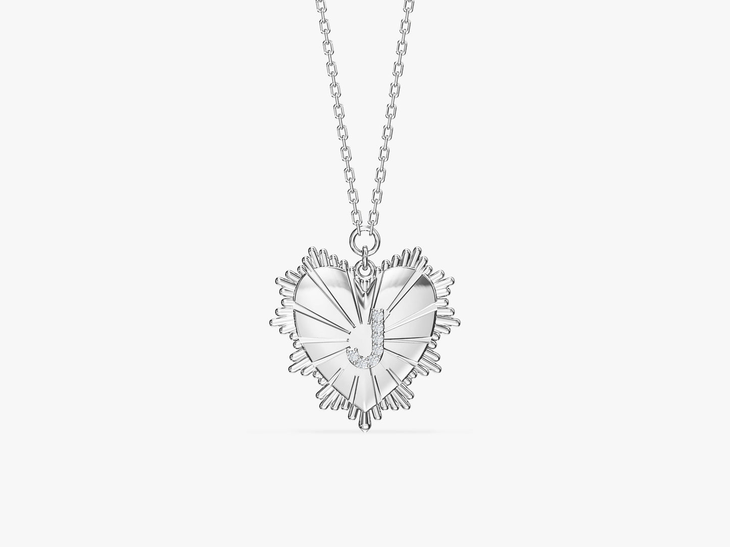 Heart Initial Necklace