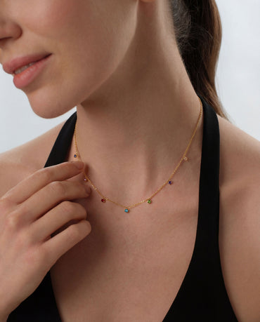 Drop Birthstone Necklace