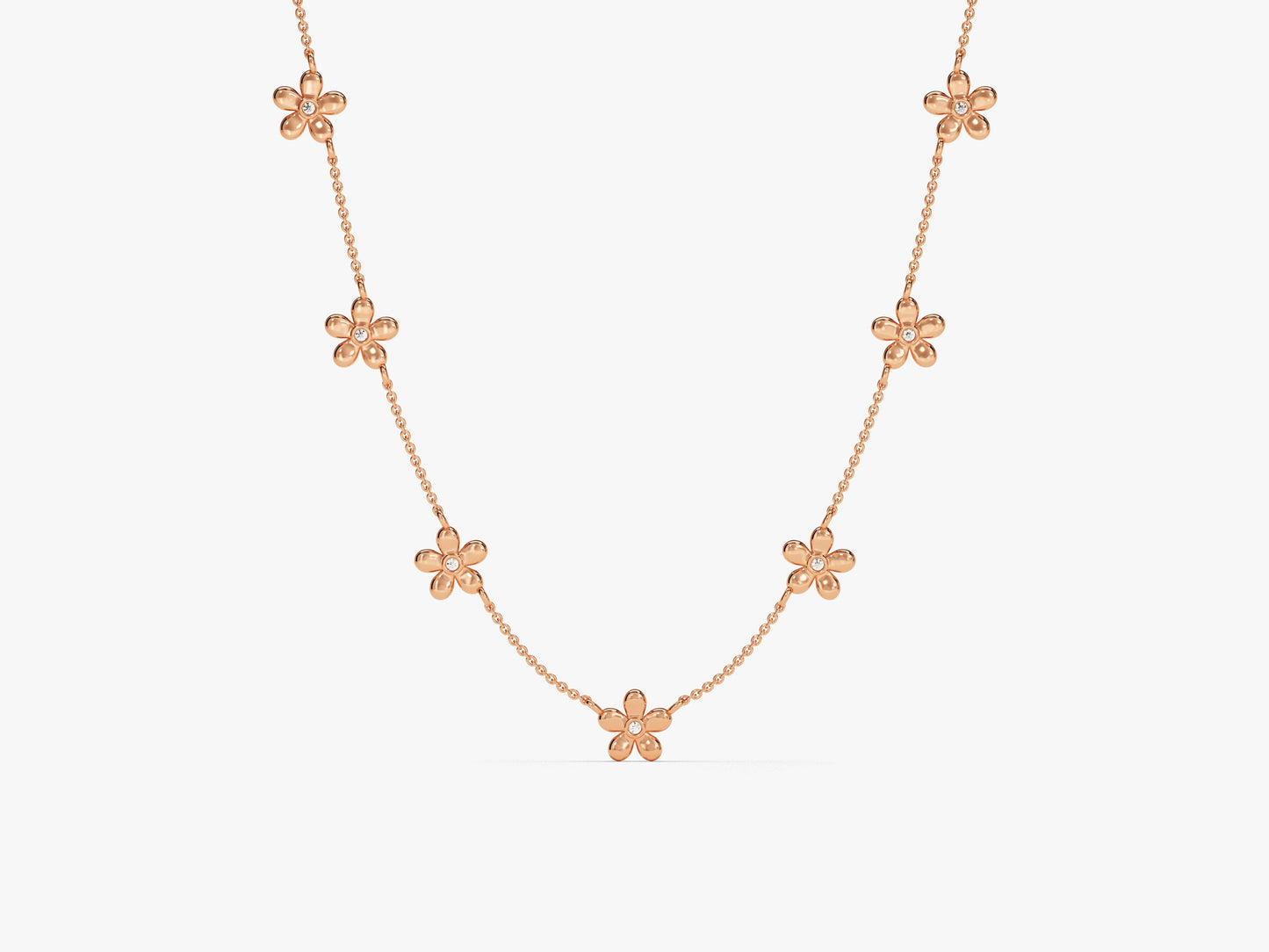 Flower Station Necklace