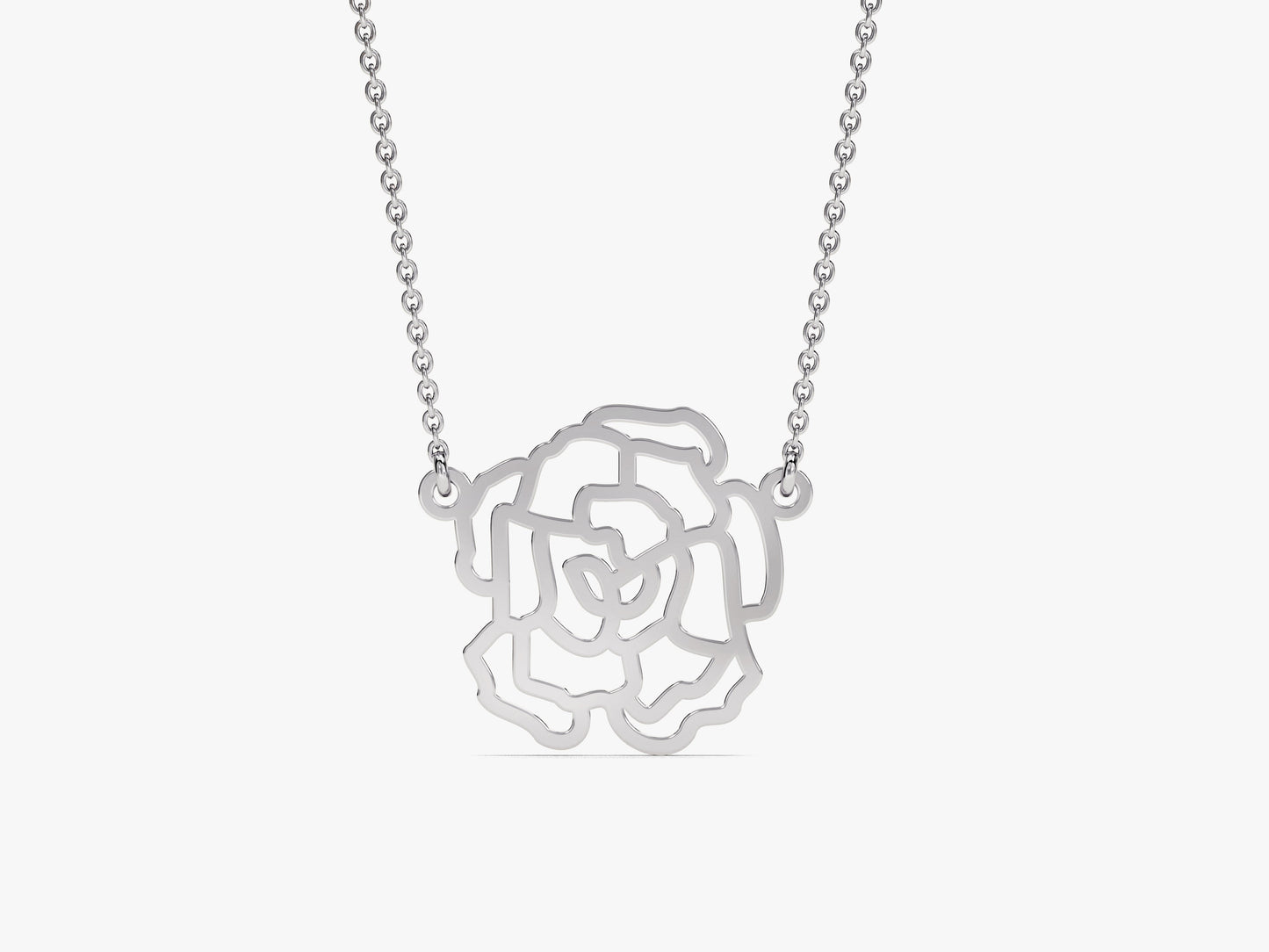 Plain Birthflower Necklace