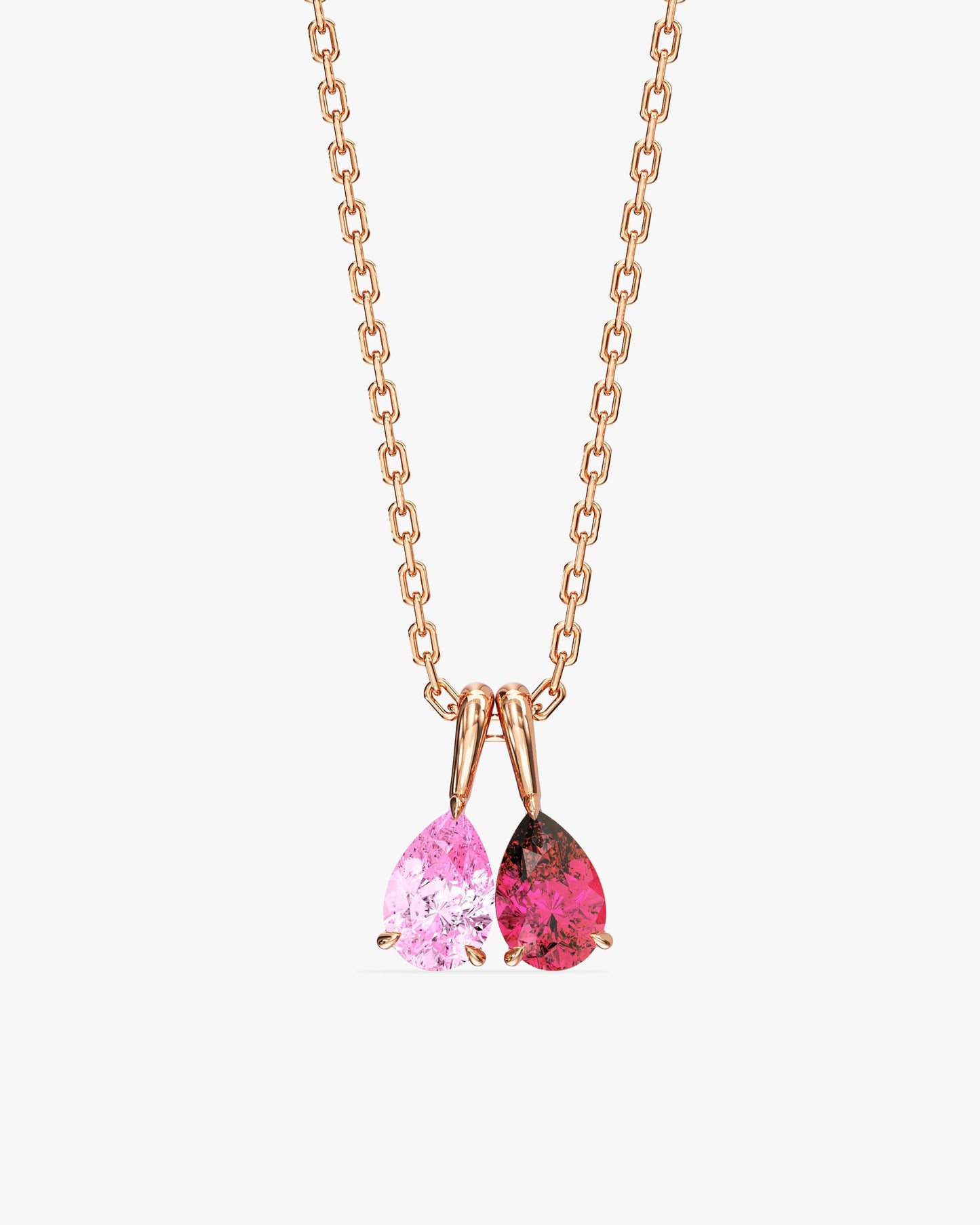Pear Family Birthstone Necklace