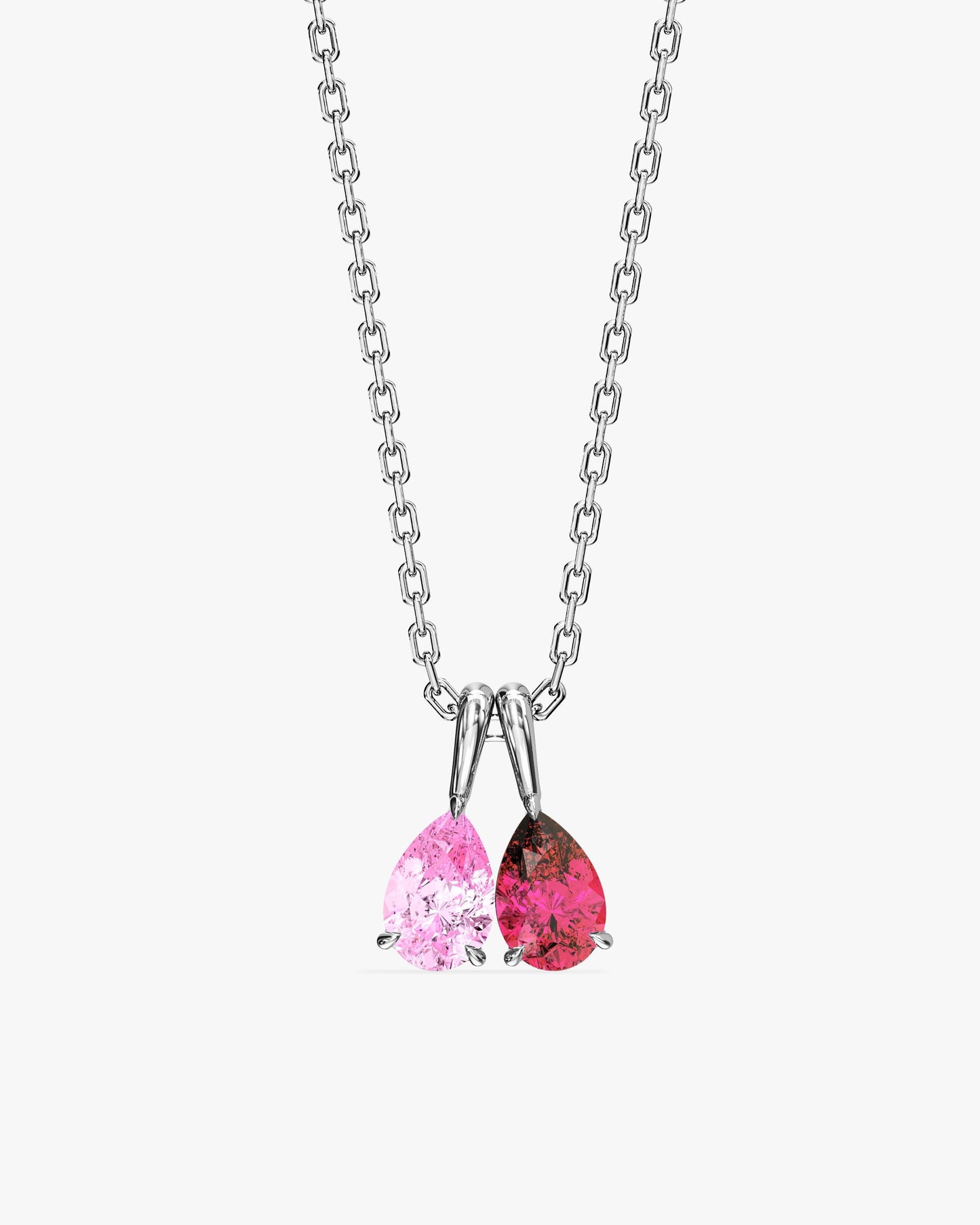 Pear Family Birthstone Necklace
