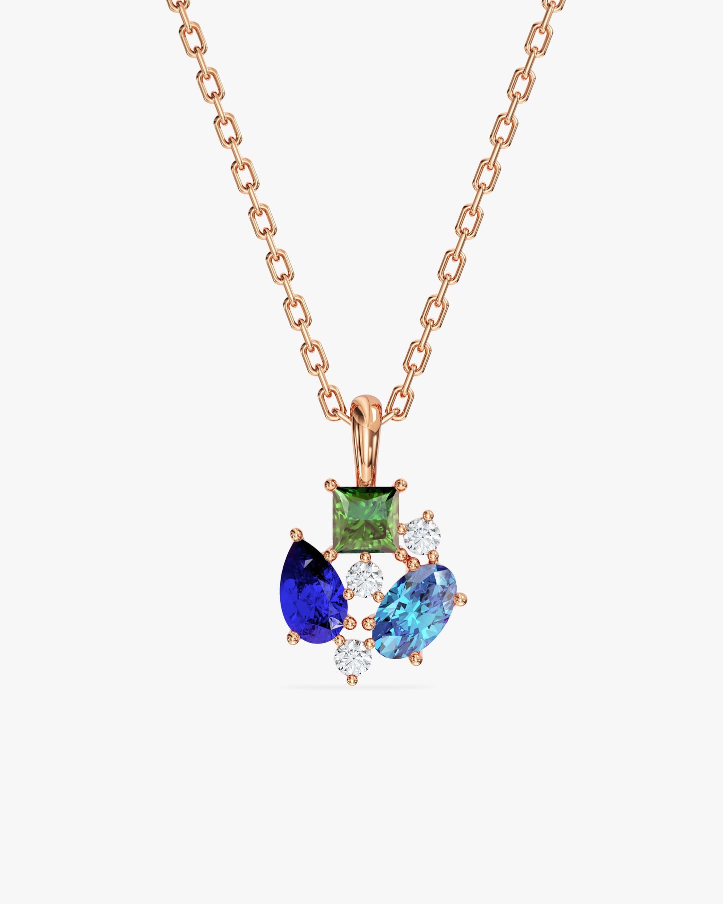 Triple Birthstone Necklace