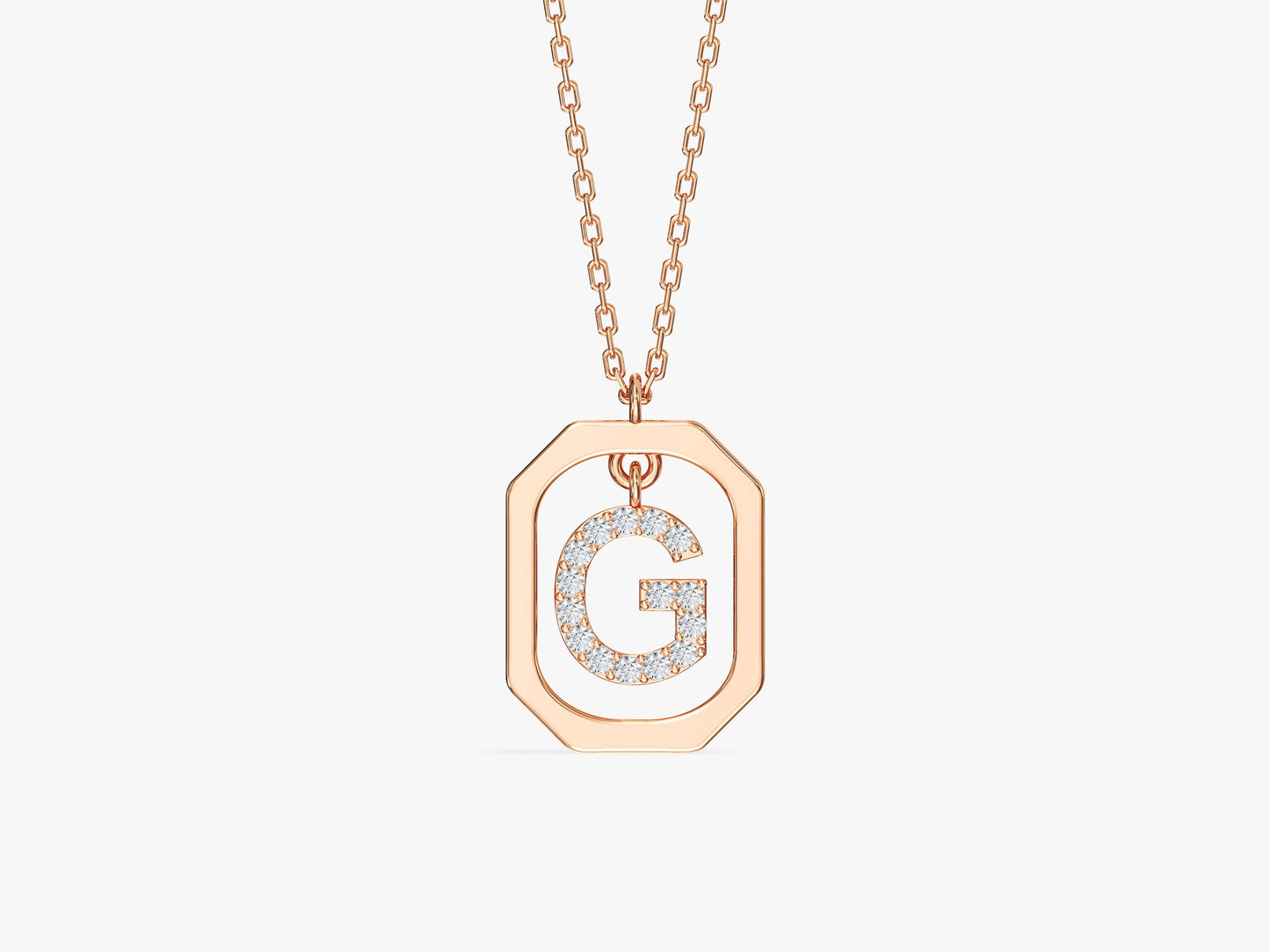 Initial Frame Necklace