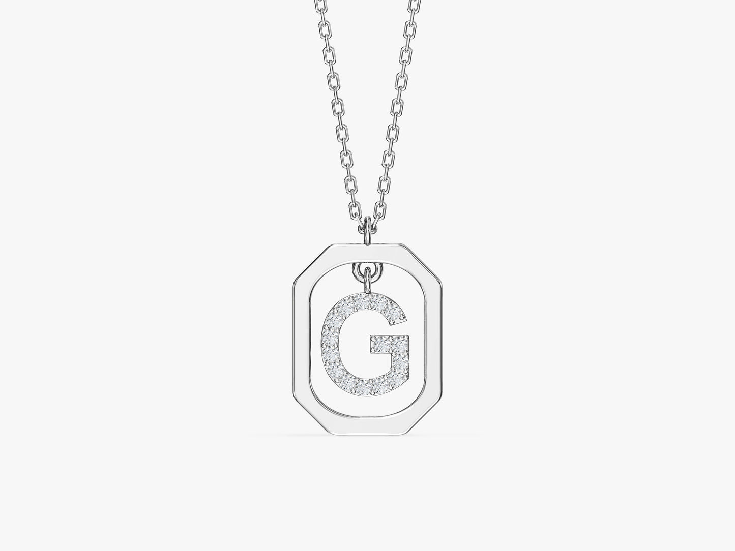 Initial Frame Necklace