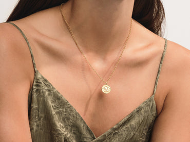 Initial Sand Necklace
