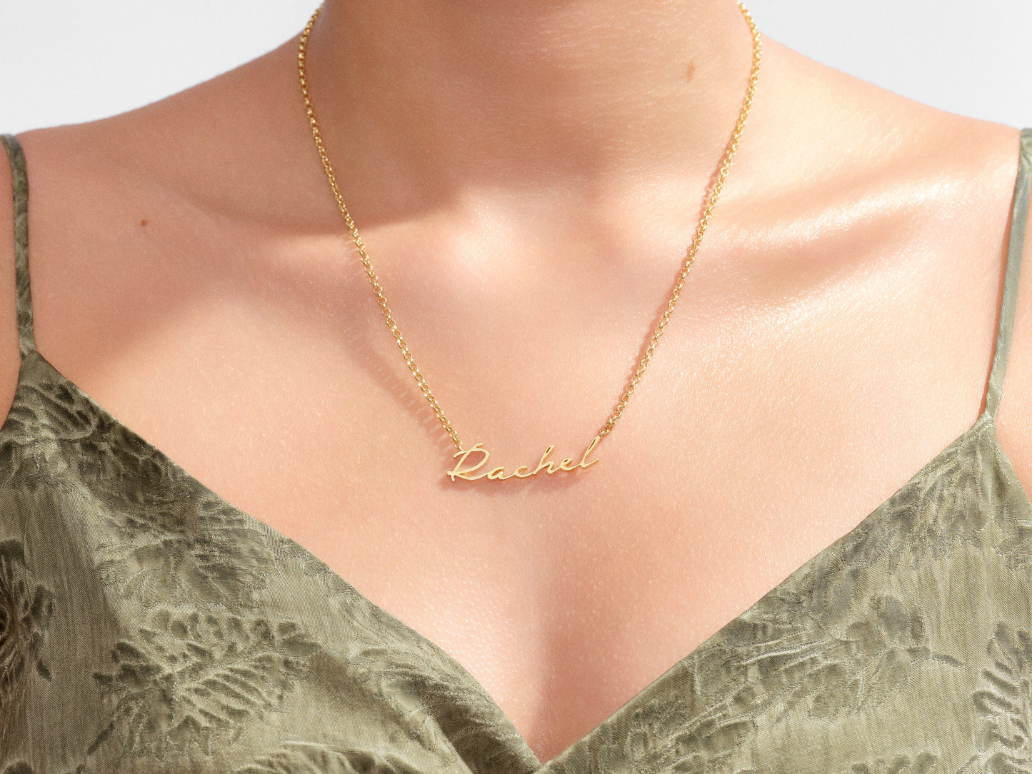 Personalized Paperclip Name Necklace