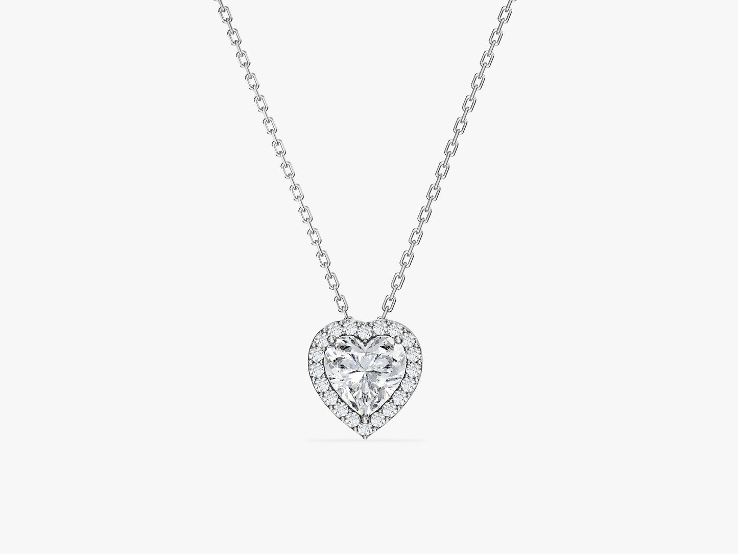 Halo Heart Necklace