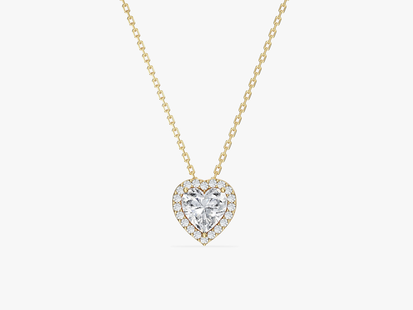 Halo Heart Necklace