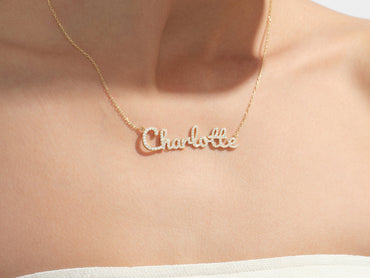 Pave Name Necklace