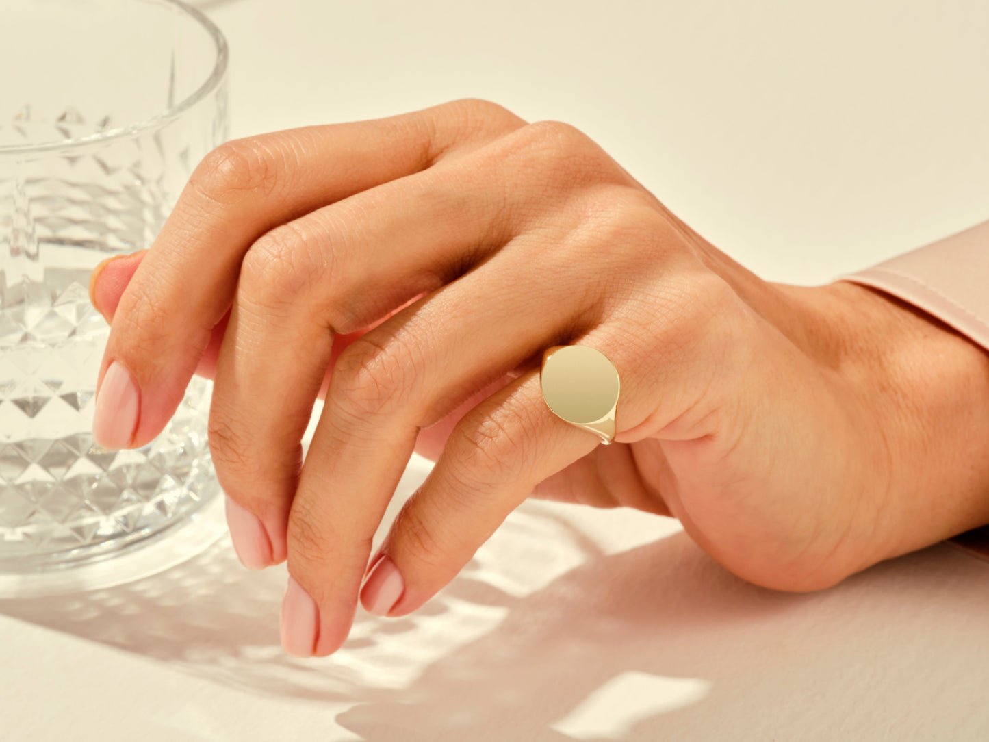 Round Signet Ring