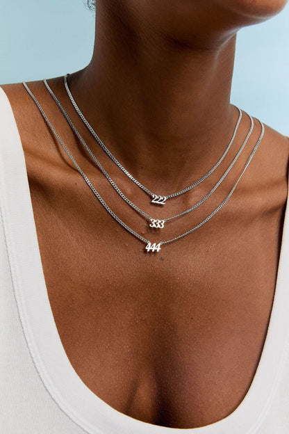 Angel Number Layered Gold Necklace – 222 333 444 - Lucky Jewelry