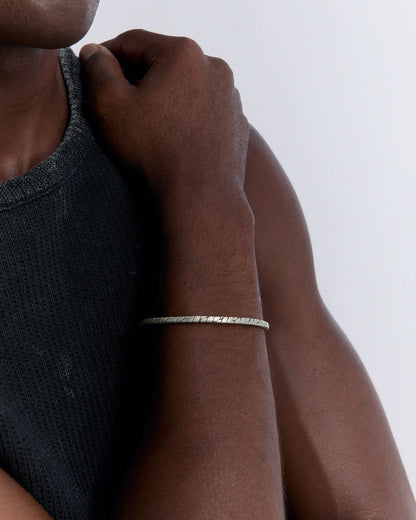Spiral Design Silver Cuff Bracelet - 925k Sterling Silver