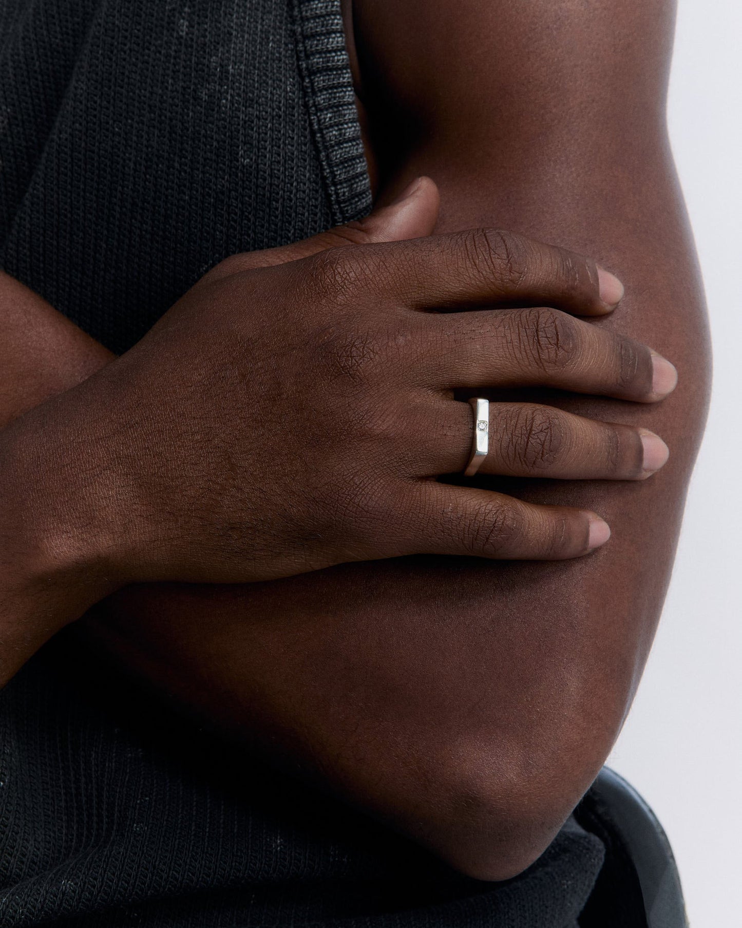 Silver SLITAIRE RING - 925k Sterling Silver