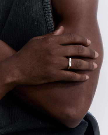Silver SLITAIRE RING - 925k Sterling Silver