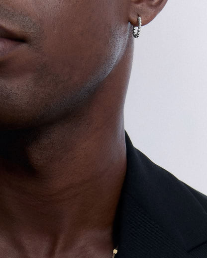 Twisted Detail Hoop Earrings - Dainty Earrings