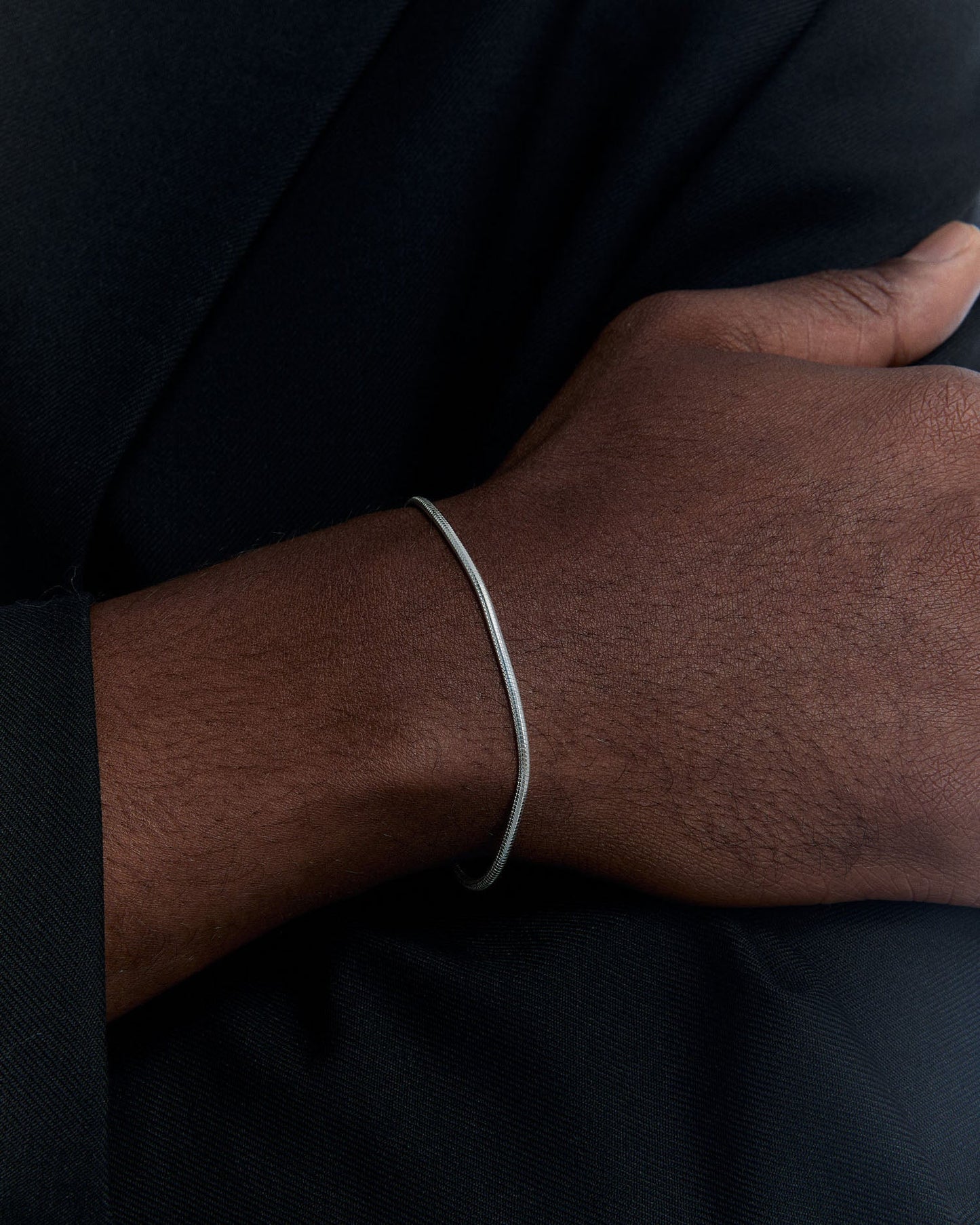 Italian Flat Chain Bracelet - 925k Sterling Silver
