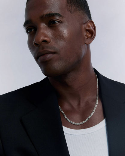 Men Chain Necklace - 925k Sterling Silver