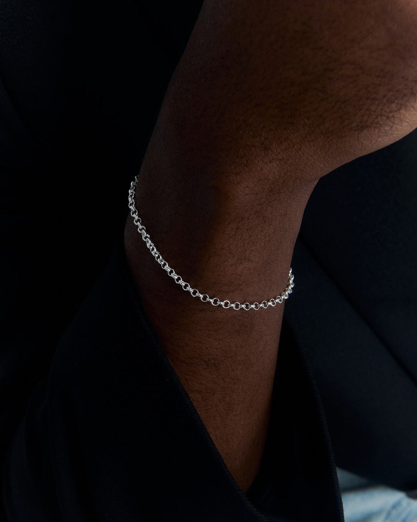 Silver Men's Chain Bracelet - Dainty Men Jewelry