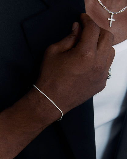 Thin Italian Flat Chain Bracelet - Chain Jewelry