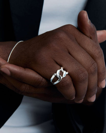 Creative Personality Hollow Ring - 925k Sterling Silver