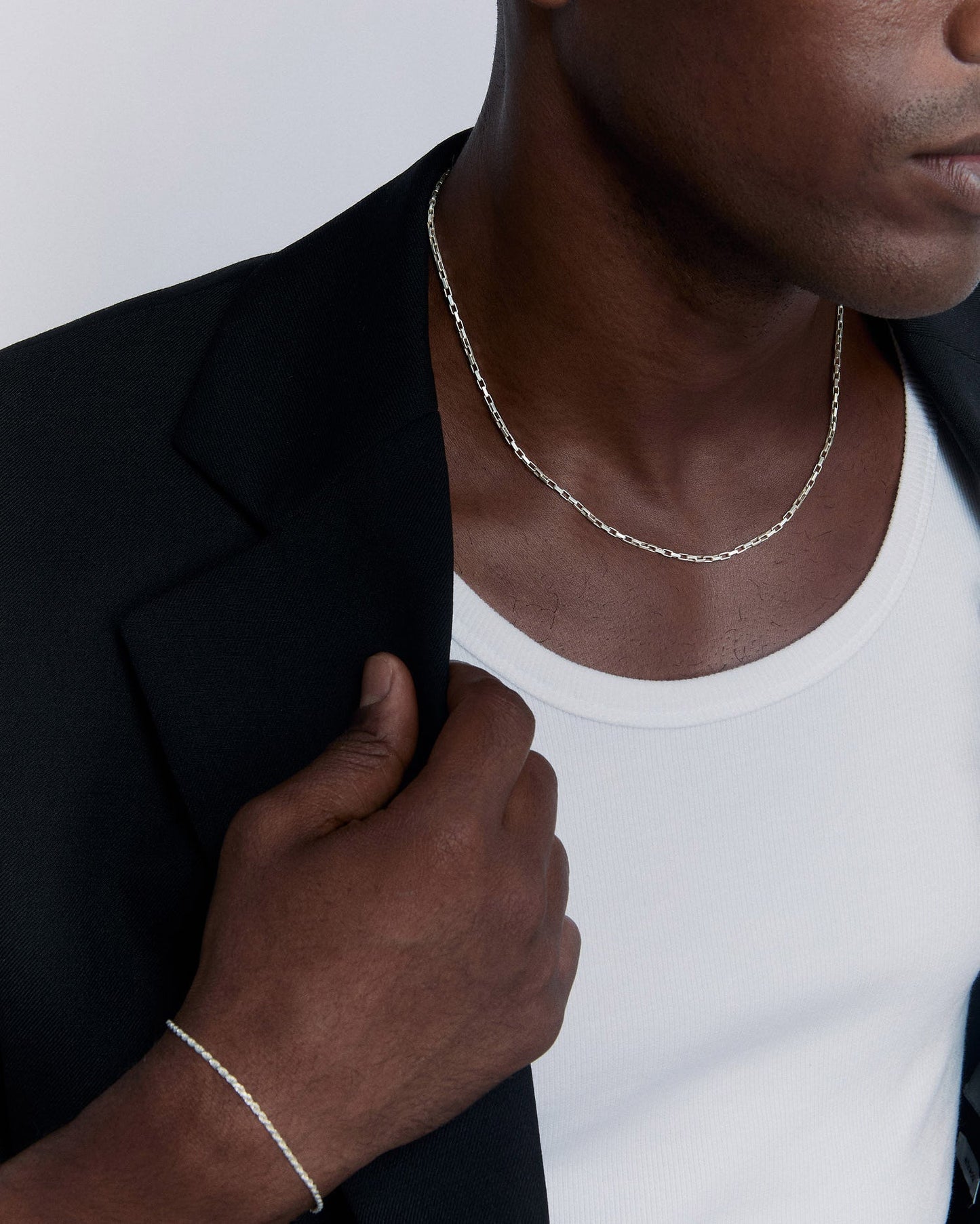 Silver Mini Paper Clip Necklace - Chain Jewelry