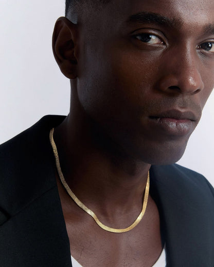 Italian Woven Chain Necklace - Men Jewelry