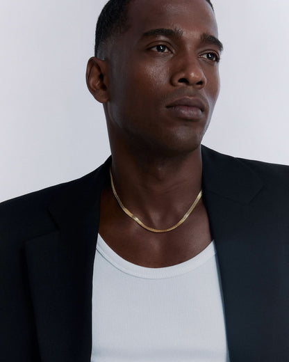 Italian Woven Chain Necklace - Men Jewelry
