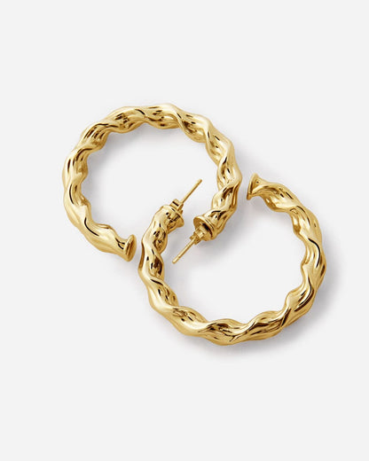 Spiral Hoop Earrings - Hoop Earrings Jewelry