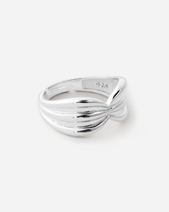 Bold Layered Band Ring, Modern Adjustable Design