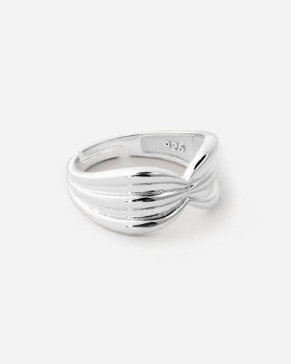 Bold Layered Band Ring, Modern Adjustable Design