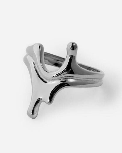 Abstract Sculptural Ring, Modern Artistic Design - Modern Jewelry