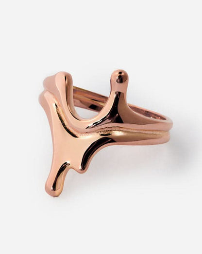 Abstract Sculptural Ring, Modern Artistic Design - Modern Jewelry