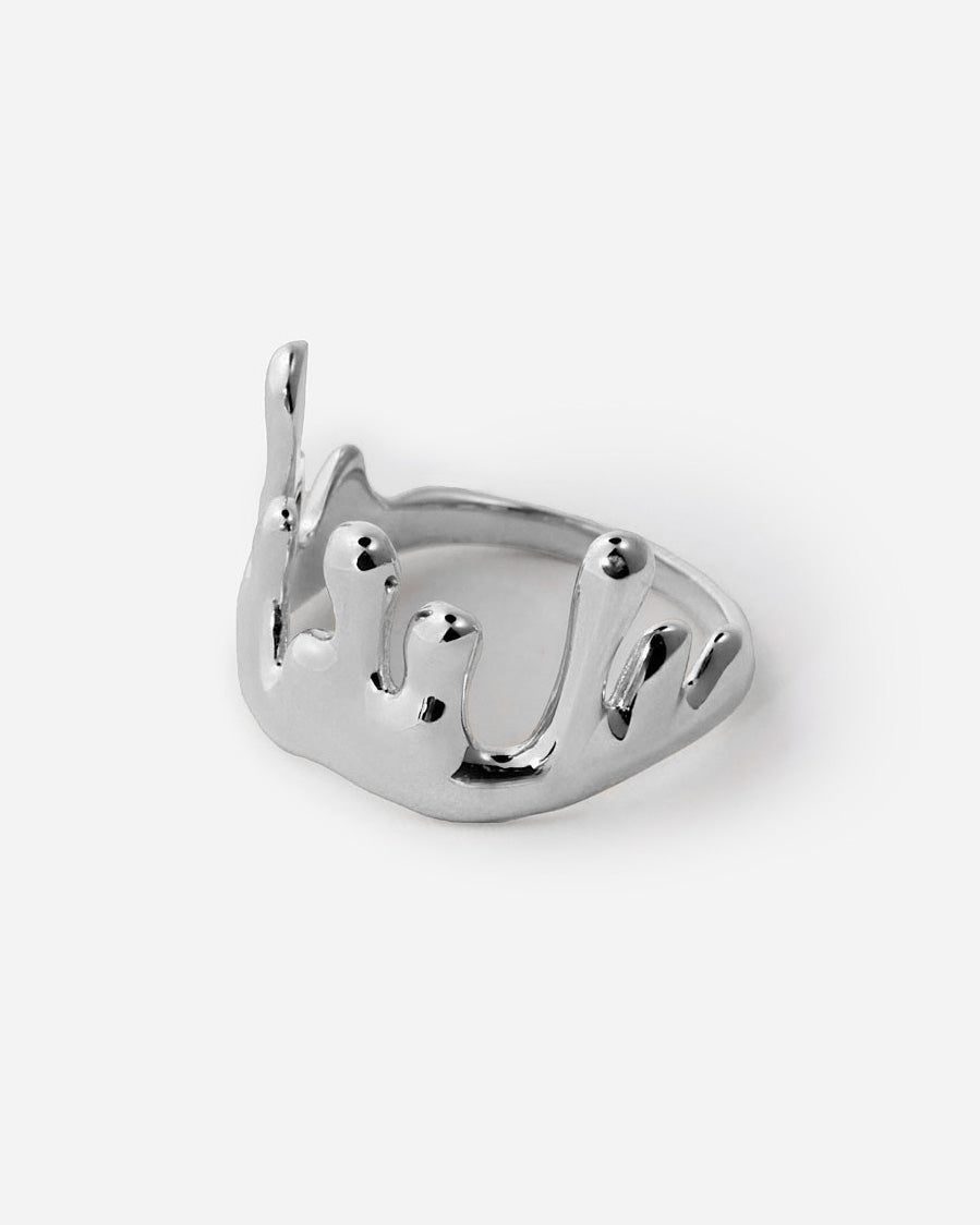 Abstract Gold Statement Ring - Modern Rings