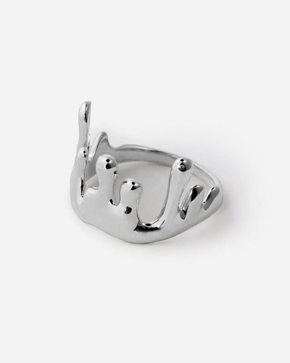 Abstract Gold Statement Ring - Modern Rings